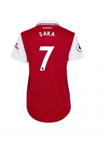 Arsenal Bukayo Saka #7 Voetbaltruitje Thuis tenue Dames 2022-23 Korte Mouw